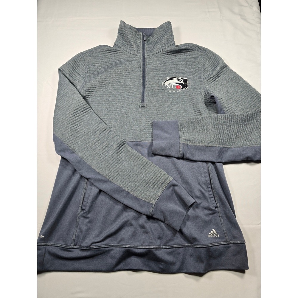 Adidas‎ Climalite SIUE Golf Quarter Zip Pullover Men's Medium Gray